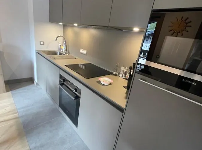 Standing Face Mont Blanc Piscine Lägenhet